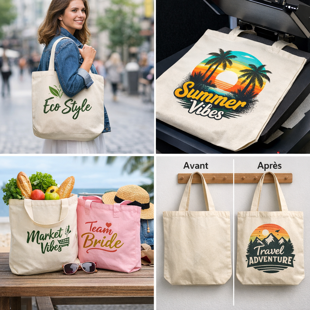 Tote bag personnalisé : l’accessoire tendance et éco-responsable