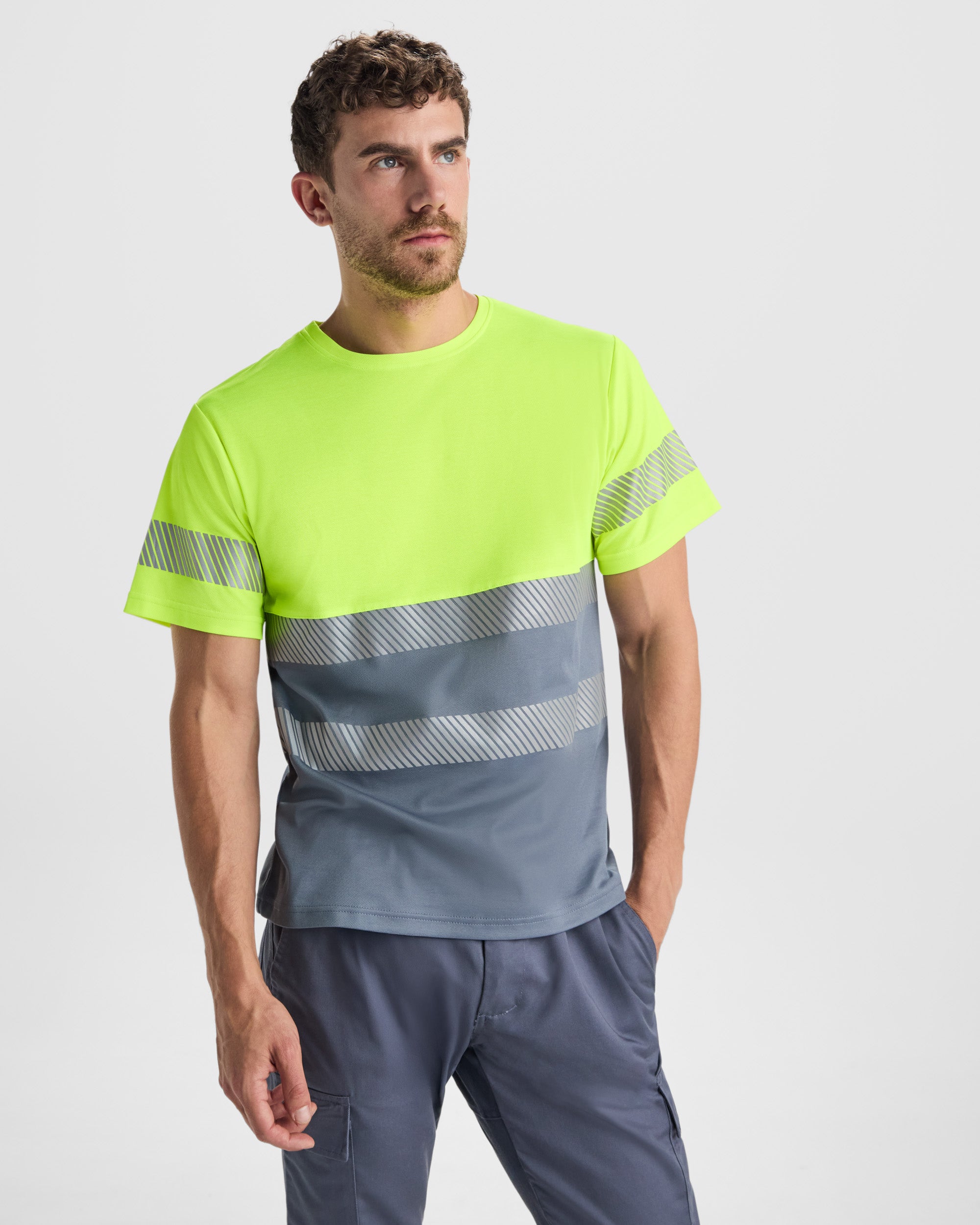 T-shirt haute visibilité Roly TAURI – Personnalisable avec logo