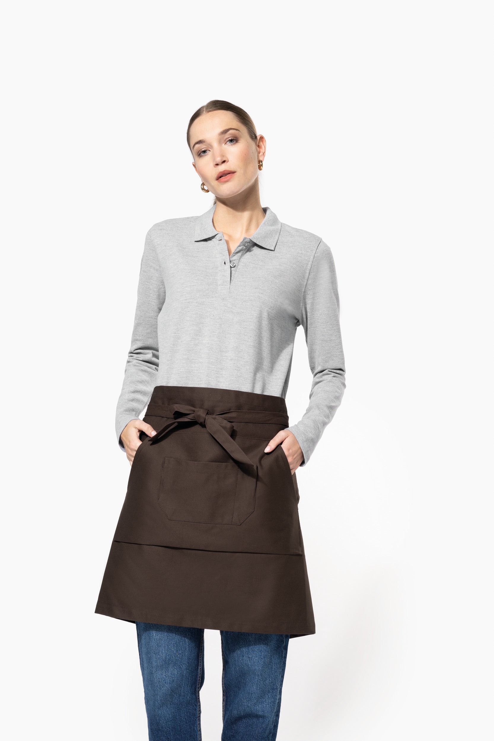 Tablier coton mi-long personnalisable