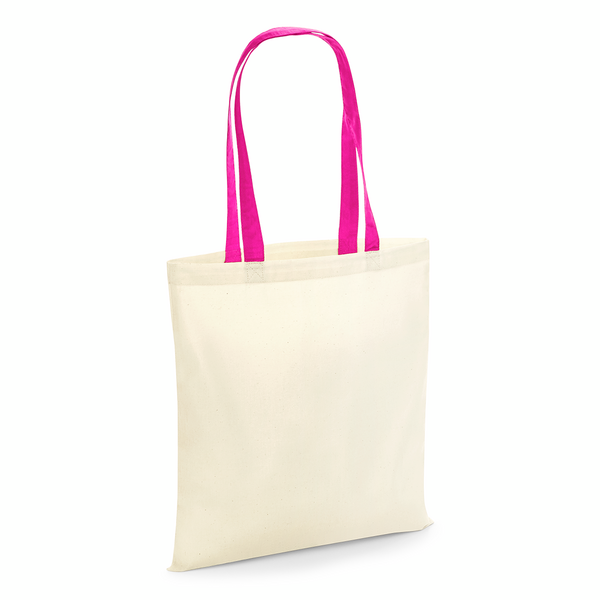 Tote Bag Coton W101C – Anses Contrastées Personnalisable