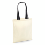 Tote Bag Coton W101C – Anses Contrastées Personnalisable