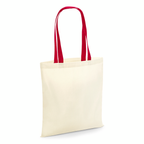 Tote Bag Coton W101C – Anses Contrastées Personnalisable