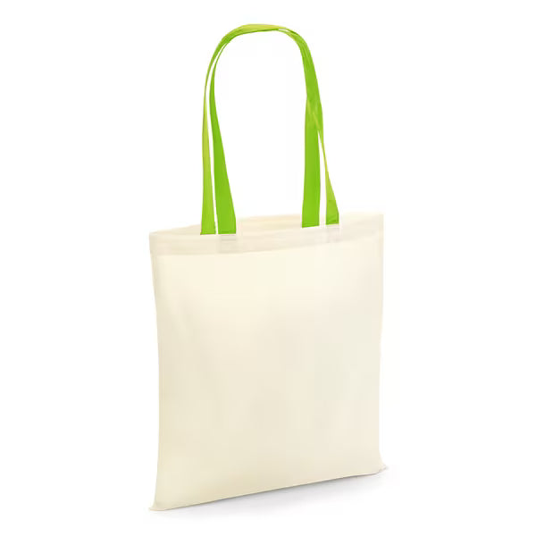 Tote Bag Coton W101C – Anses Contrastées Personnalisable