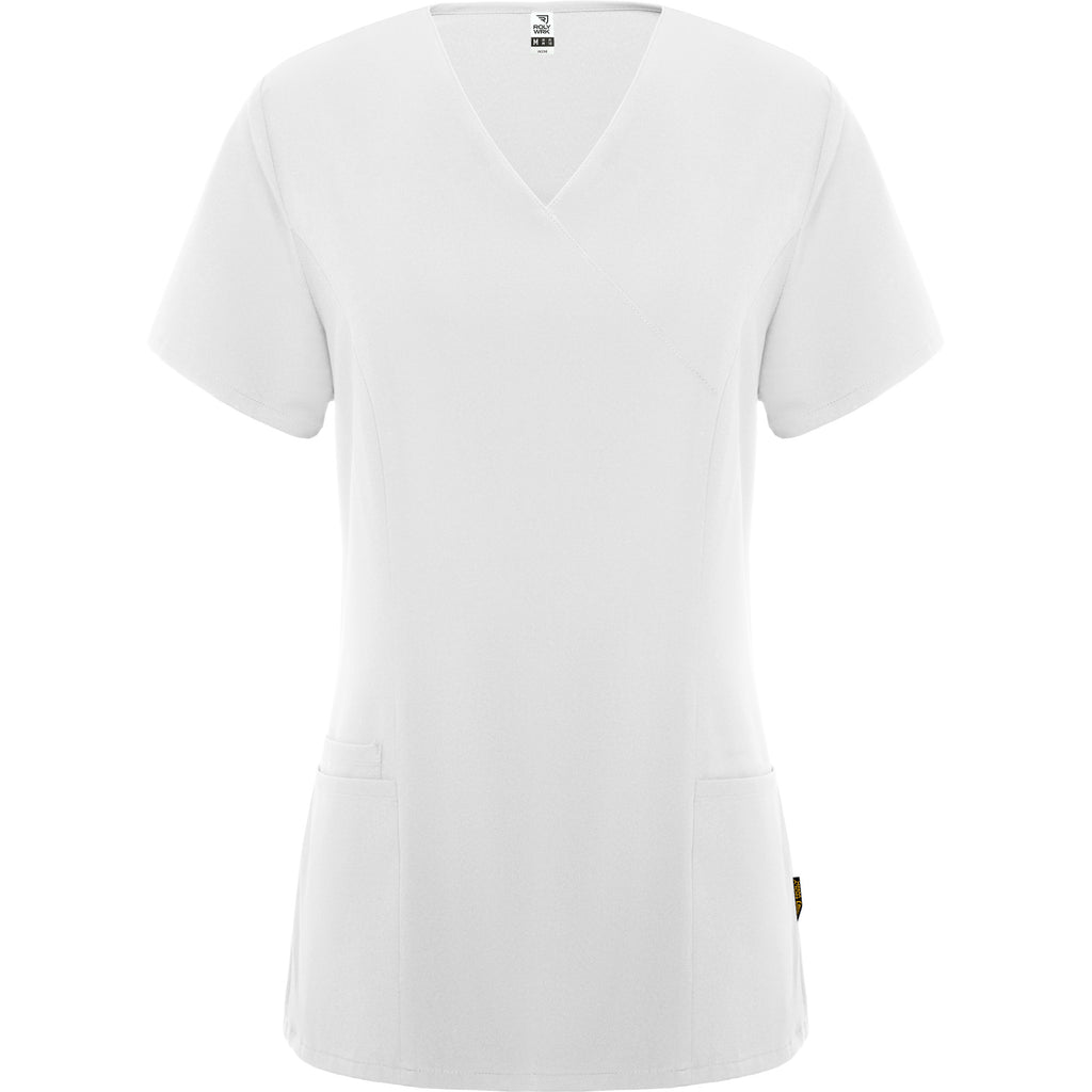 Blouse médicale femme cintrée en microfibre Roly Ferox – Personnalisable