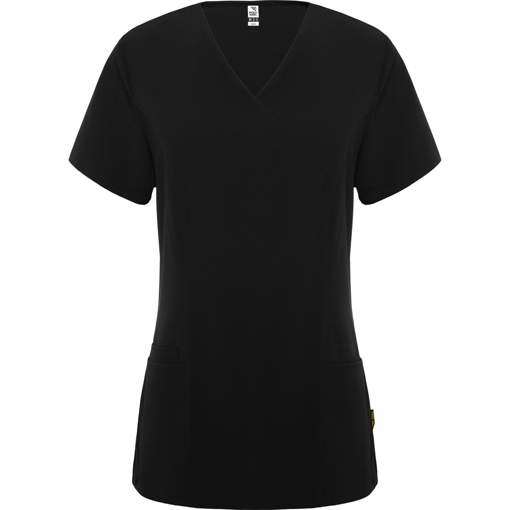 Blouse médicale femme cintrée en microfibre Roly Ferox – Personnalisable