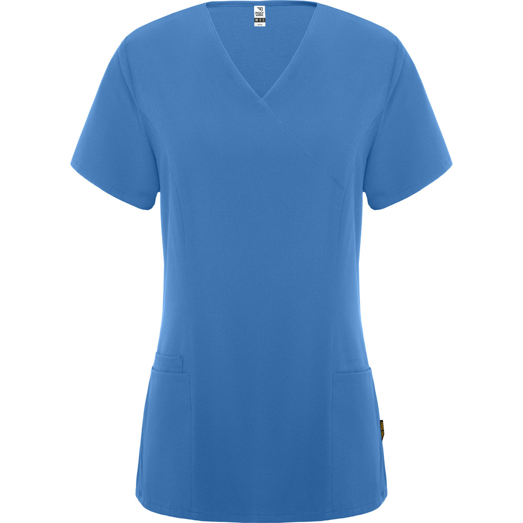 Blouse médicale femme cintrée en microfibre Roly Ferox – Personnalisable