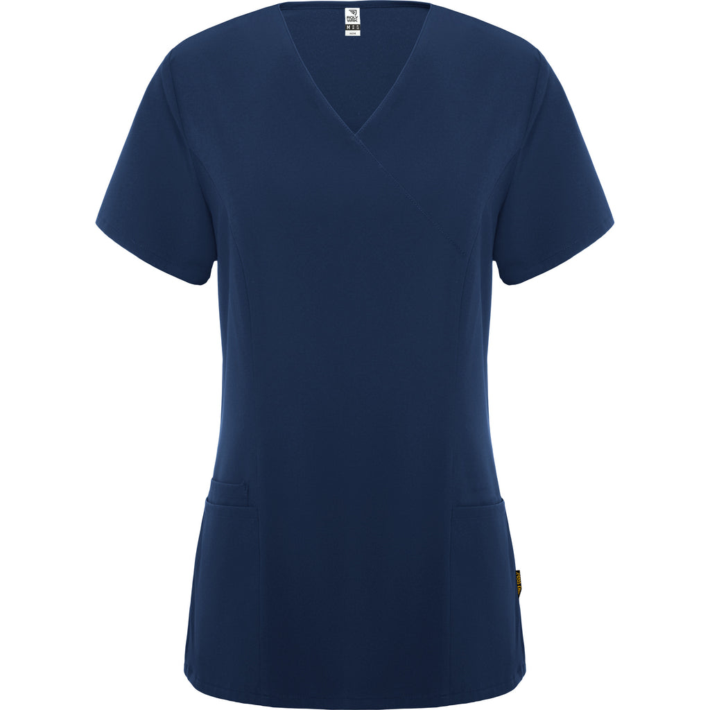 Blouse médicale femme cintrée en microfibre Roly Ferox – Personnalisable